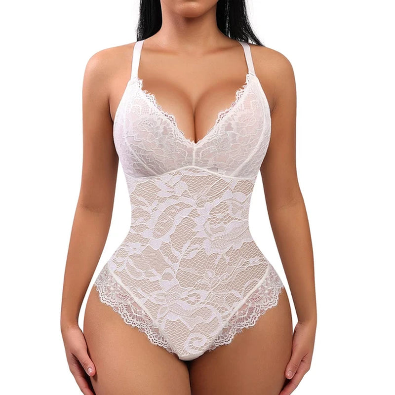 Dual Tummy Toner Lace BodySuit